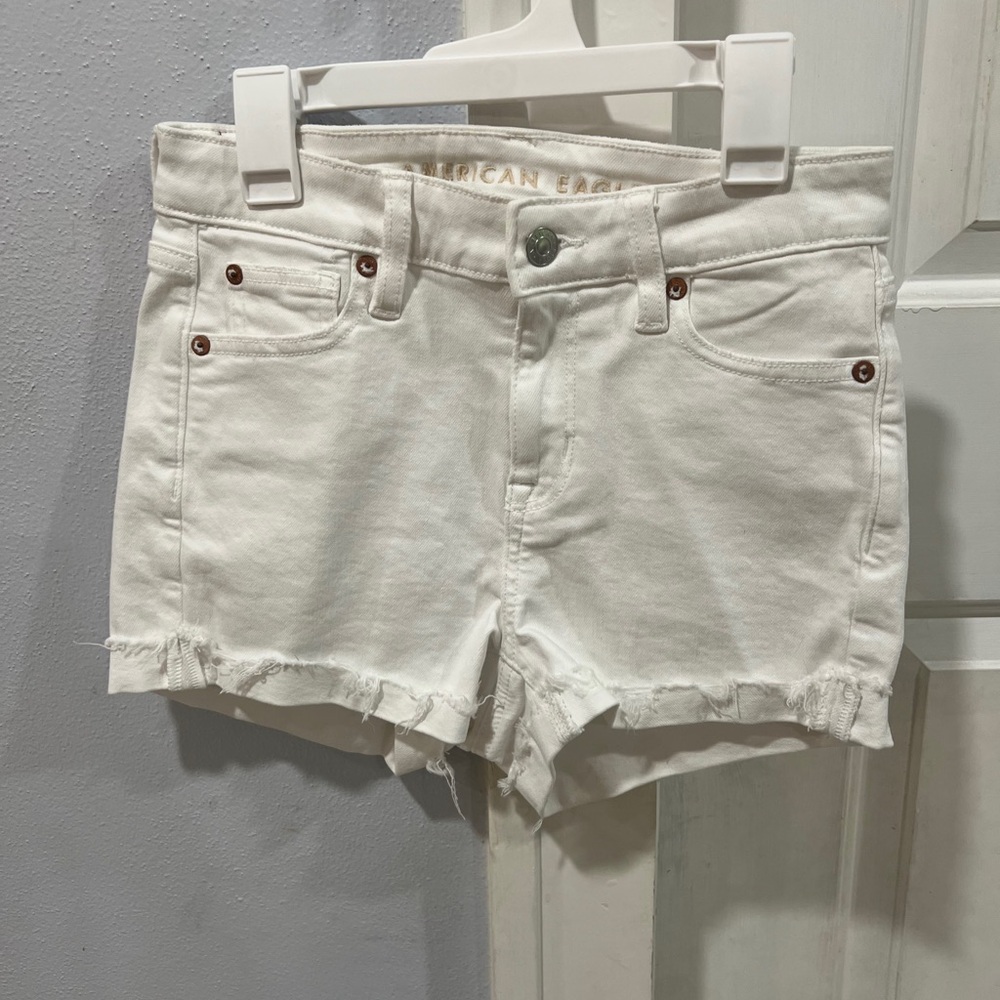 American Eagle Outfitters Women's White Denim Shorts